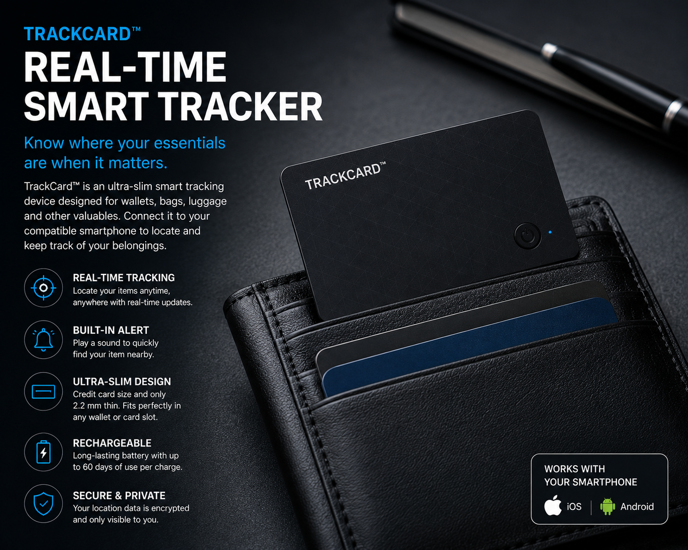 TrackCard™ Real-Time Smart Tracker
