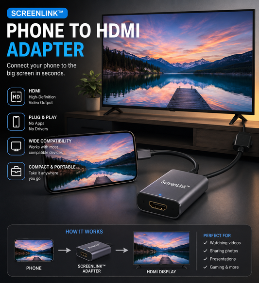 ScreenLink™ Phone to HDMI Adapter